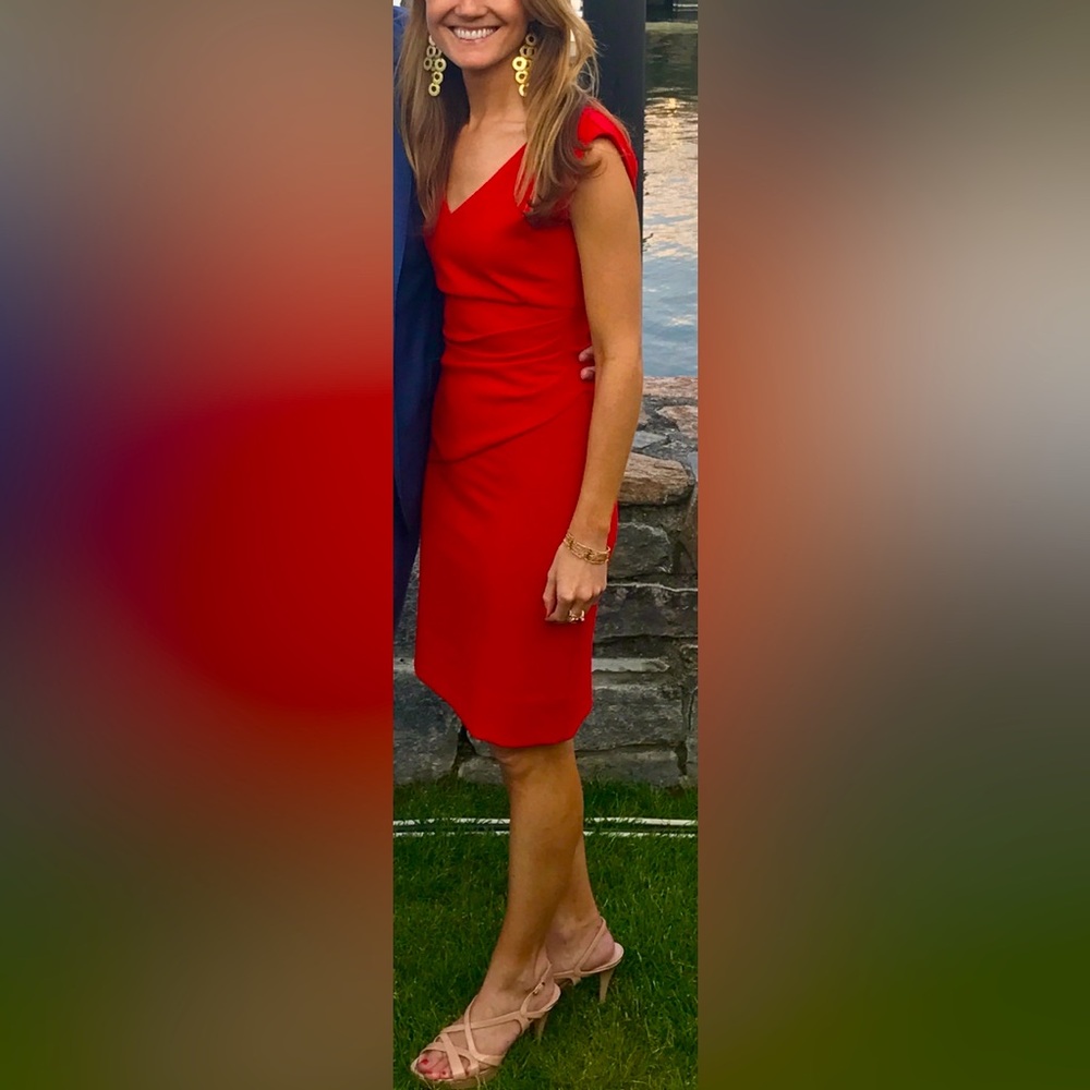 Diane Von Furstenberg Red Cocktail Dress